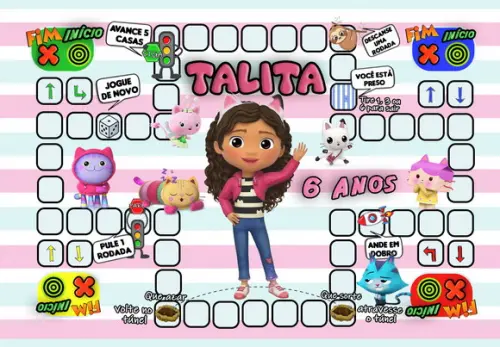 Jogo Ludo a Casa Mágica da Gabby