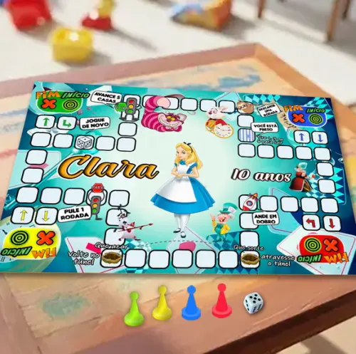 Jogo Ludo Alice no País das Maravilhas