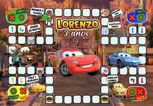 Jogo Ludo Carros
