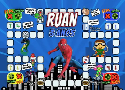 Jogo Ludo Homem Aranha