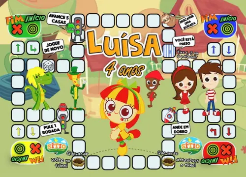 Jogo Ludo Sítio do Pica Pau Amarelo