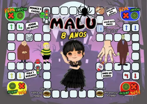 Jogo Ludo Wandinha