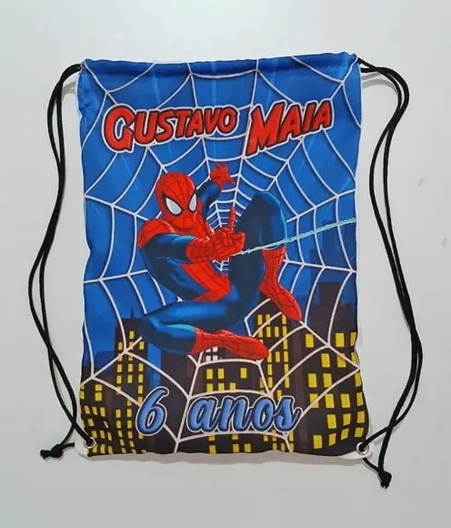 Mochilinha Saco Homem Aranha