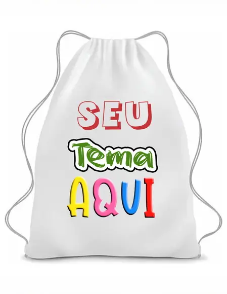 Mochilinha Saco Jesus É Meu Herói