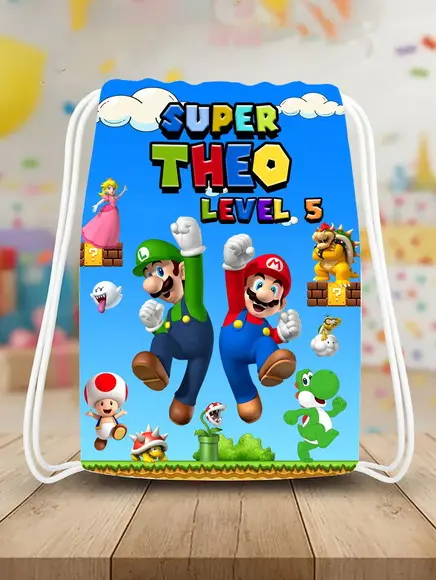 Mochilinha Saco Super Mario