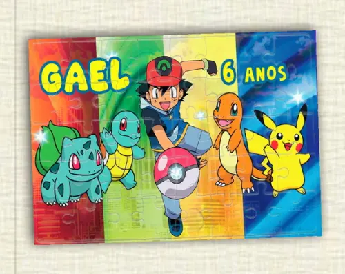 Quebra Cabeça - Pokémon * 40 Peças
