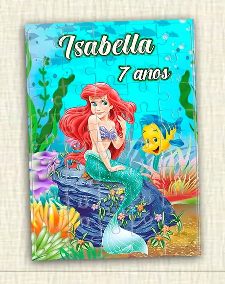 Quebra Cabeça a Pequena Sereia