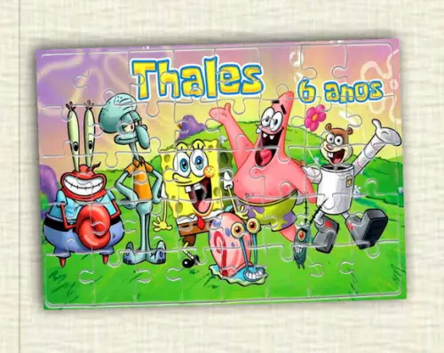 Quebra Cabeça Bob Esponja * 40 Peças