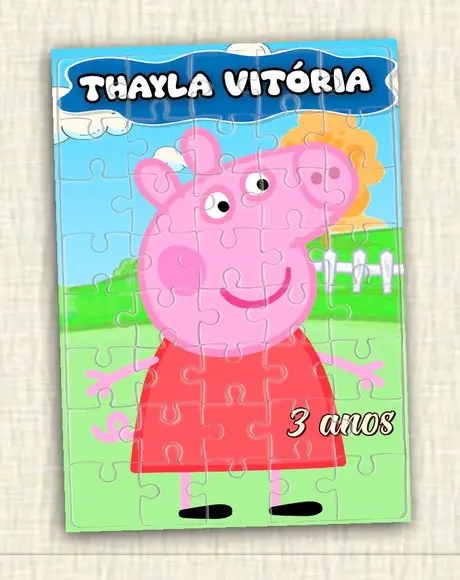 Quebra Cabeça Família Pig