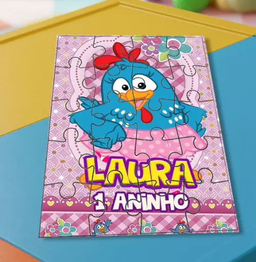 Quebra Cabeça Galinha Pintadinha * 20 Peças