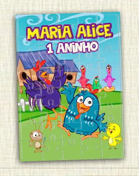 Quebra Cabeça Galinha Pintadinha * 40 Peças