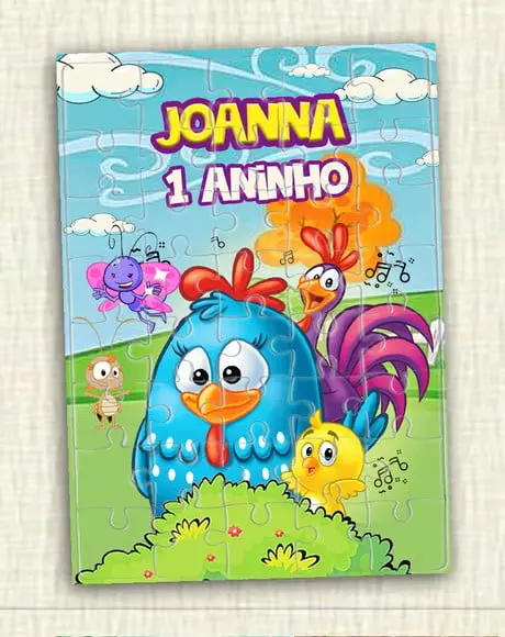 Quebra Cabeça Galinha Pintadinha * 40 Peças