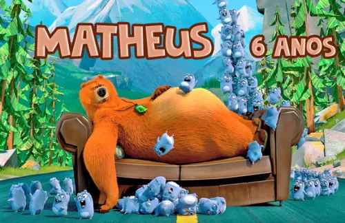 Quebra Cabeça Grizzy e os Lemmings * 40 Peças