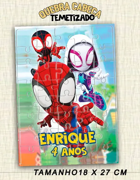 Quebra Cabeça Homem-aranha e Seus Amigos
