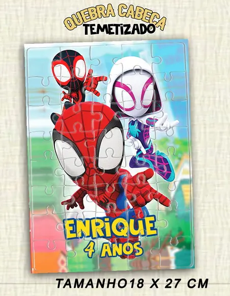 Quebra Cabeça Homem-aranha e Seus Amigos