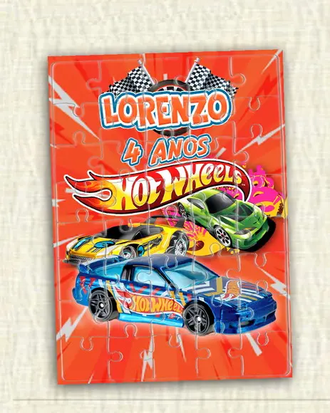 Quebra Cabeça Hot Wheels