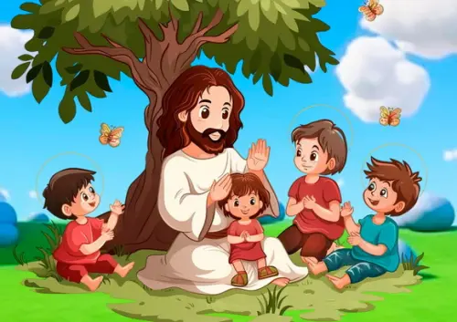 Quebra Cabeça Jesus e as Crianças 20 Peças