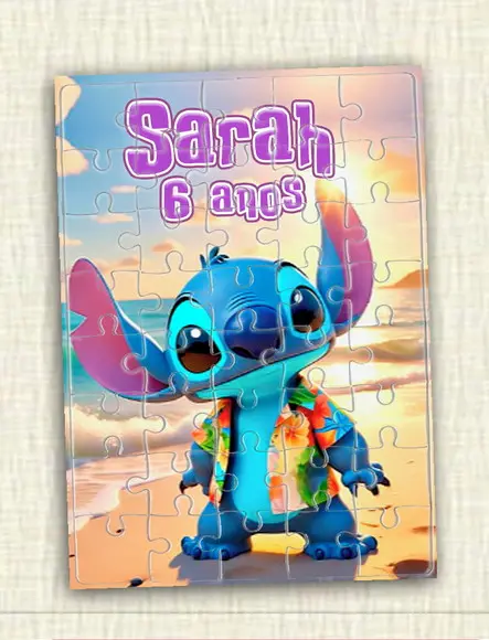 Quebra Cabeça Lilo & Stitch * 40 Peças
