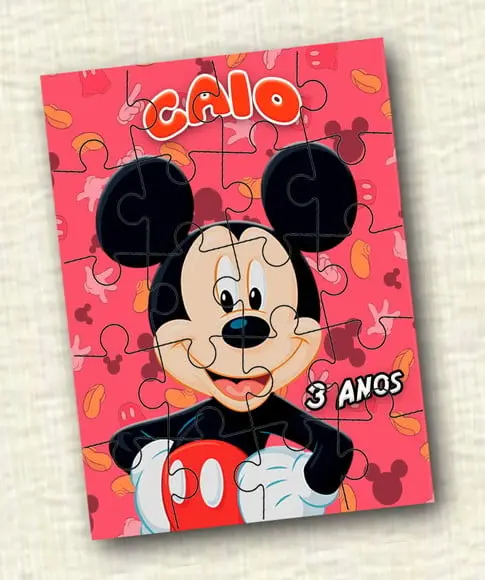 Quebra Cabeça Mickey * 20 Peças