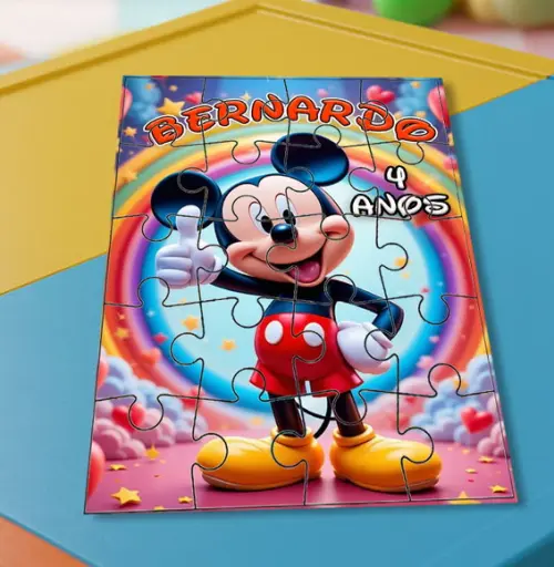 Quebra Cabeça Mickey * 20 Peças