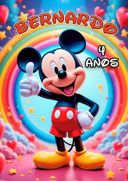 Quebra Cabeça Mickey * 20 Peças