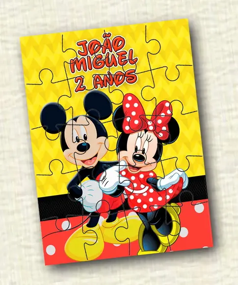 Quebra Cabeça Mickey * 20 Peças