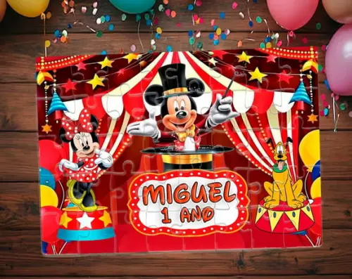 Quebra Cabeça Mickey Circo * 40 Peças