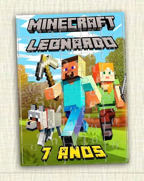 Quebra Cabeça Minecraft * 40 Peças