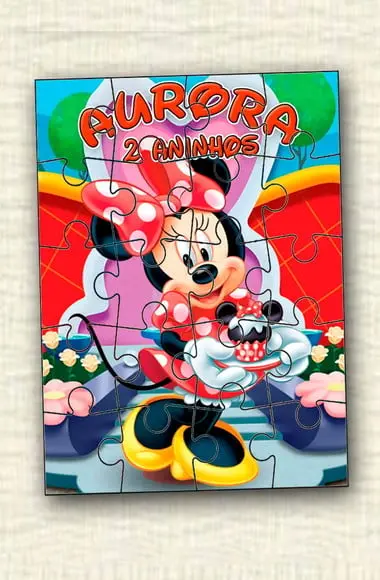 Quebra Cabeça Minnie * 20 Peças