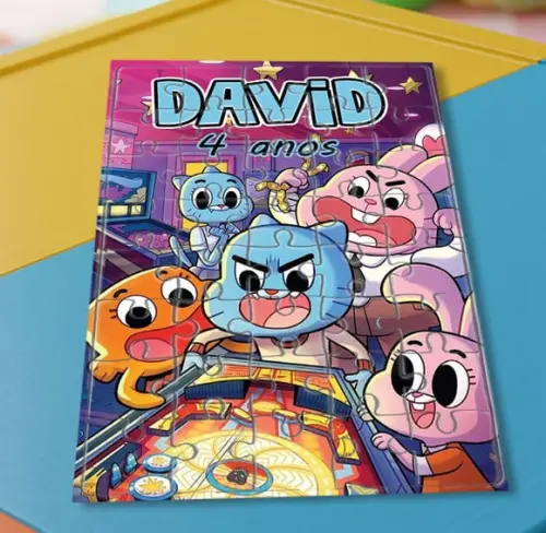 Quebra Cabeça o Incrível Mundo de Gumball * 40 Peças