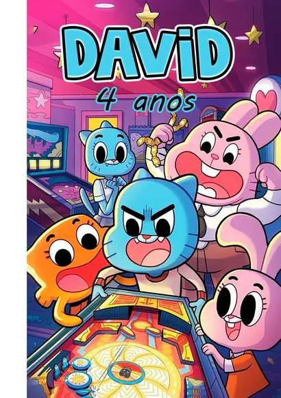 Quebra Cabeça o Incrível Mundo de Gumball * 40 Peças