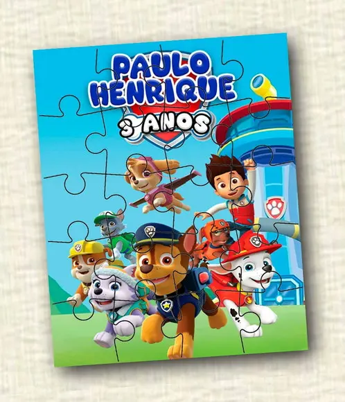 Quebra Cabeça Patrulha Canina - 20 Peças