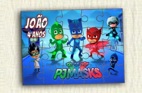 Quebra Cabeça Pj Mask * 20 Peças