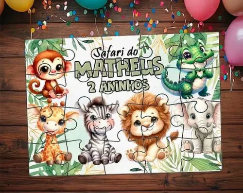 Quebra Cabeça Safari * 20 Peças
