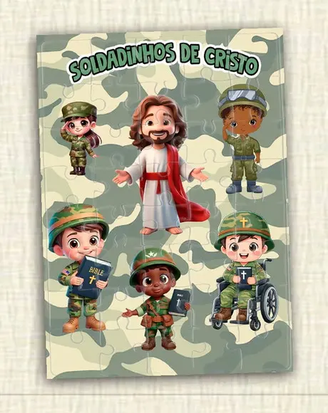 Quebra Cabeça Soldadinhos do Cristo