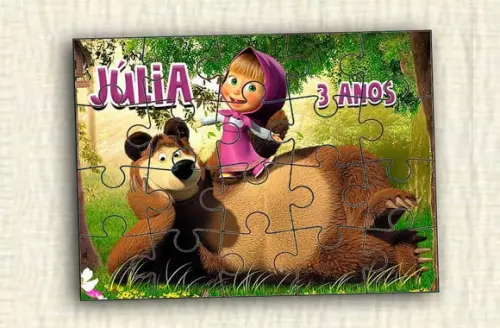 Quebra Cabeça Urso * 20 Peças