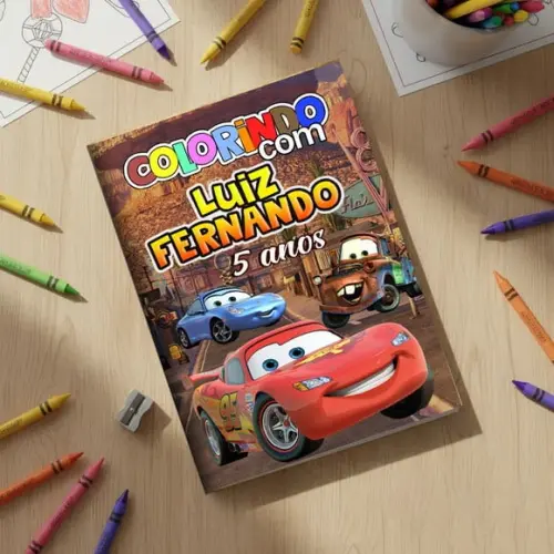 Revistinha para Colorir Carros *