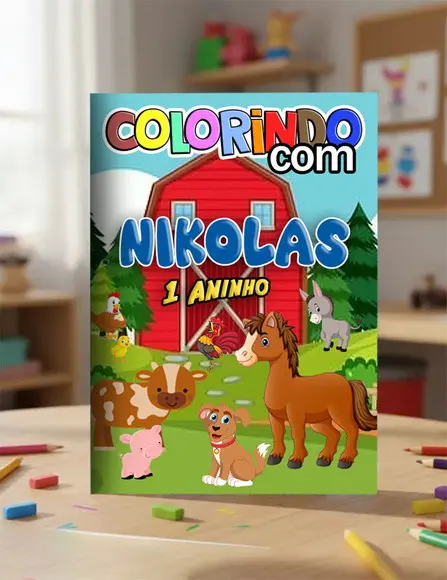 Revistinha para Colorir Fazendinha