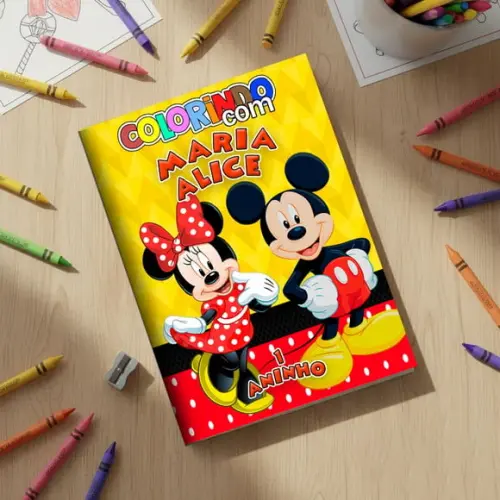 Revistinha para Colorir Minnie & Mickey