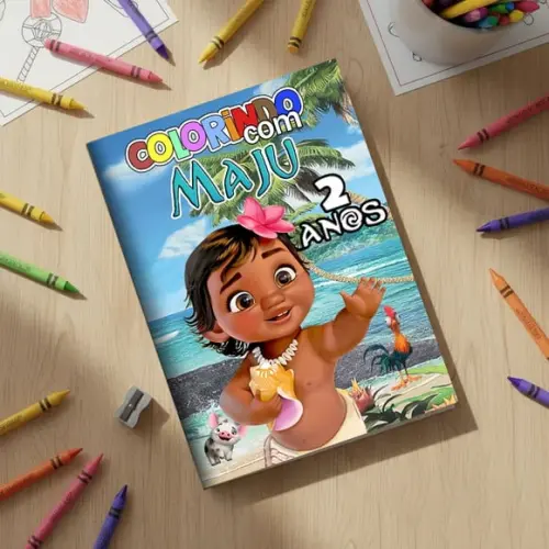 Revistinha para Colorir Moana