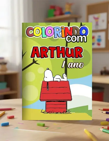 Revistinha para Colorir Snoopy