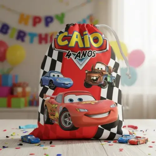 Saco Grande Carros - Relâmpago Mcqueen