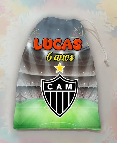 Sacolinha / Saquinho Surpresa Futebol para Guloseimas