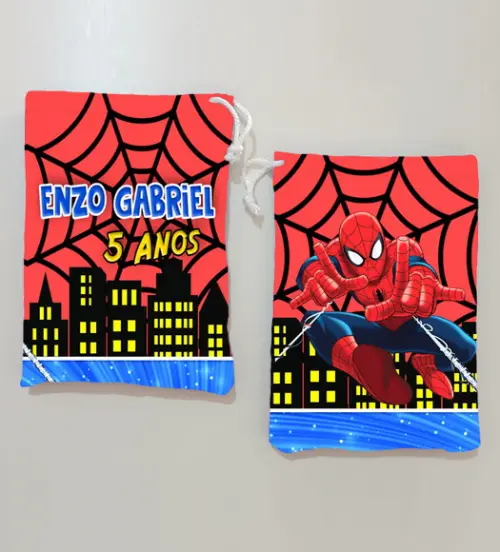 Sacolinha / Saquinho Surpresa Homem Aranha para Guloseimas