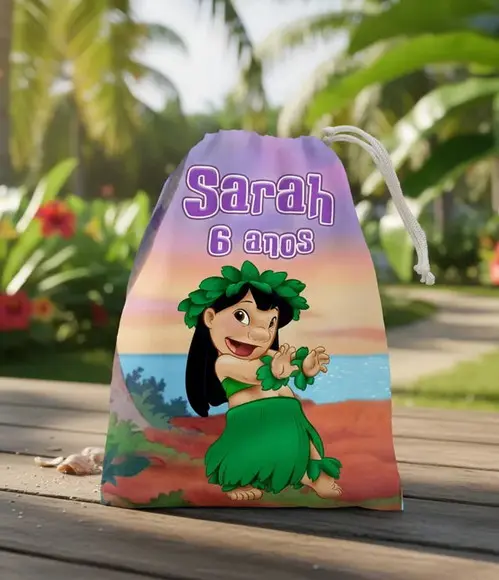 Sacolinha / Saquinho Surpresa Lilo e Stitch para Guloseimas