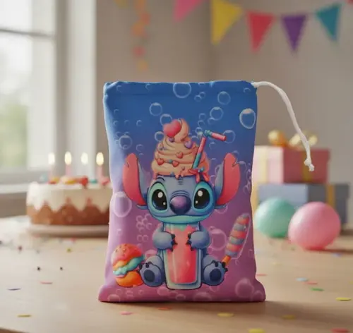Sacolinha / Saquinho Surpresa Lilo e Stitch para Guloseimas