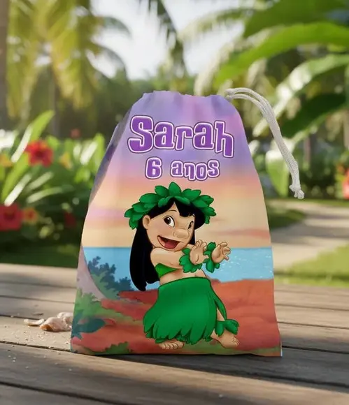 Sacolinha / Saquinho Surpresa Lilo e Stitch para Guloseimas