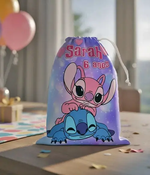 Sacolinha / Saquinho Surpresa Lilo e Stitch para Guloseimas