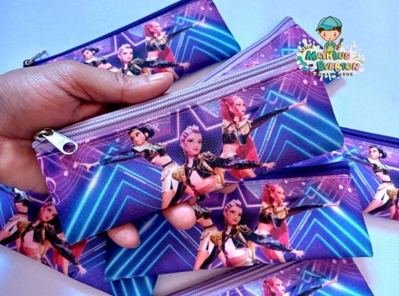 25 Estojos Slim Guerreiras do K-pop Tam: 19x7cm