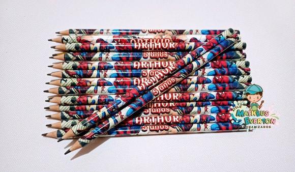 25 Lapis Personalizado Homem Aranha